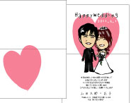 席札用似顔絵データサンプル